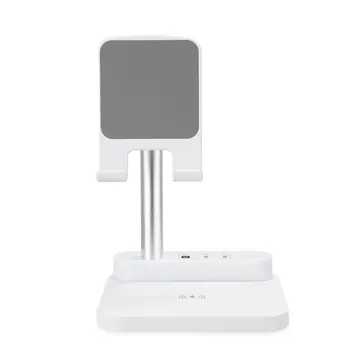 Base de Carregamento com Suporte Celular e Luminária