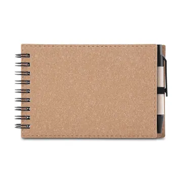 Bloco de Anotações Papelão com Caneta