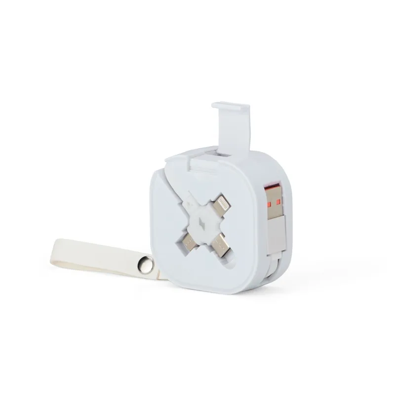 Cabo USB Retrátil 3 em 1
