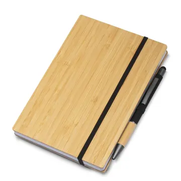 Caderneta em Bambu 18 x 12 com Pauta