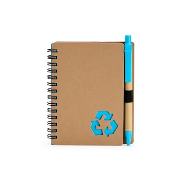 Caderno Ecológico Capa Papelão com Caneta