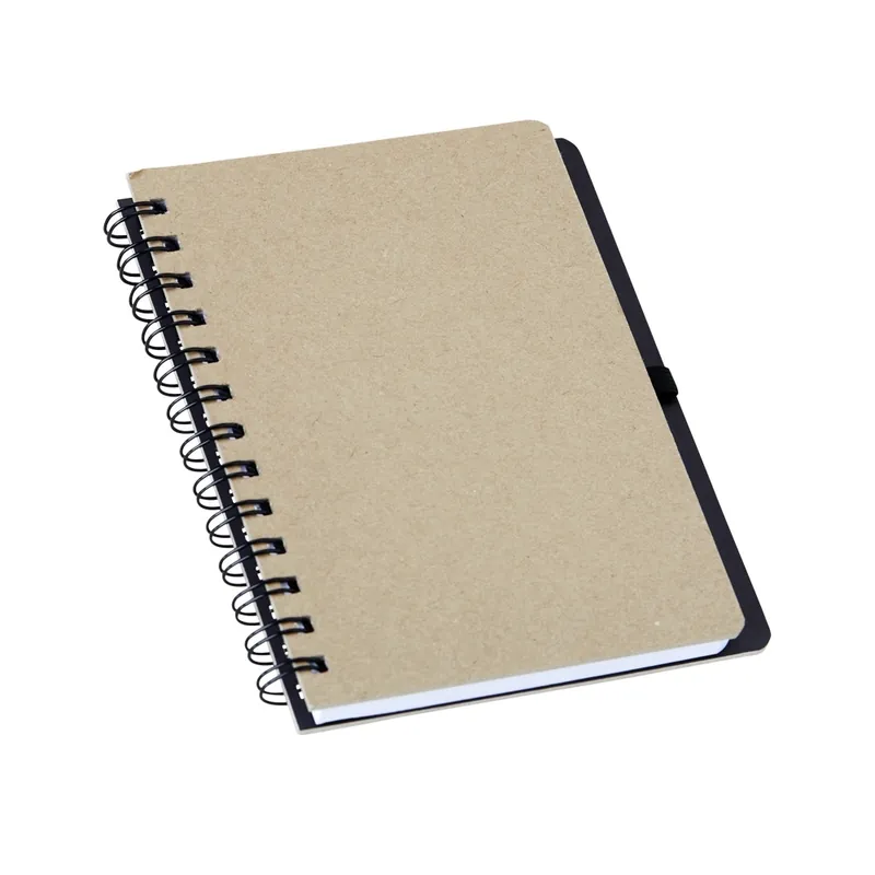 Caderno Kraft com Porta Caneta