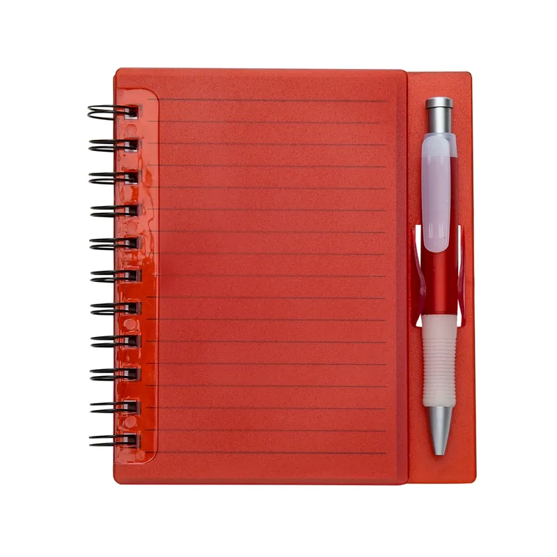 Caderno Plástico com Caneta