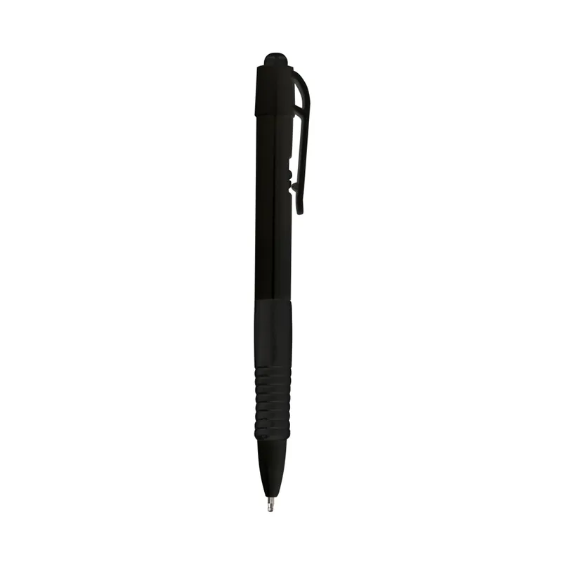 Caneta Plástica com Carga Preta