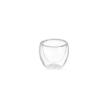 Copo Vidro Parede Dupla 80ml