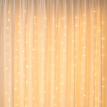 Cortina Cascata LED 300 Lâmpadas