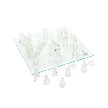 Jogo de Xadrez de Vidro