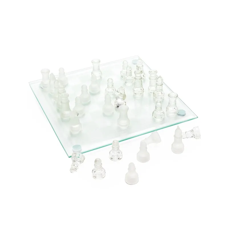 Jogo de Xadrez de Vidro