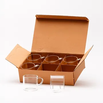Kit Xícaras de Vidro Borossilicato 100ml 6 Peças