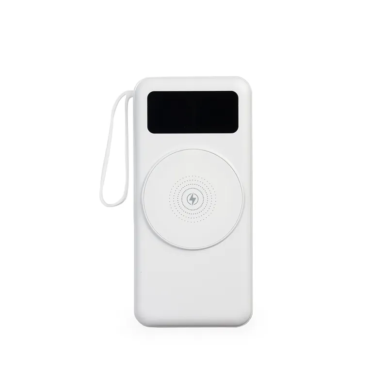 Power Bank 20.000mAh com Carregamento via Indução ou via Cabo